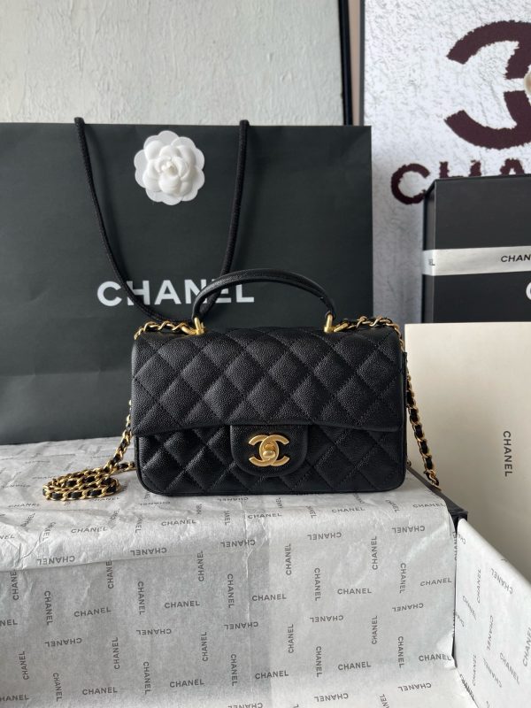Chanel Top Mini Caviar Bag