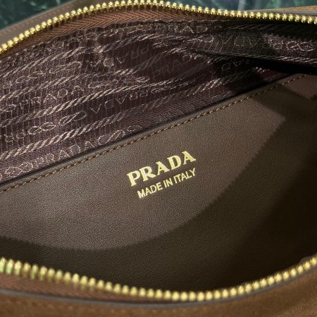 Prada Darling Suede Handbag 10A quality 1BE078 - Image 8