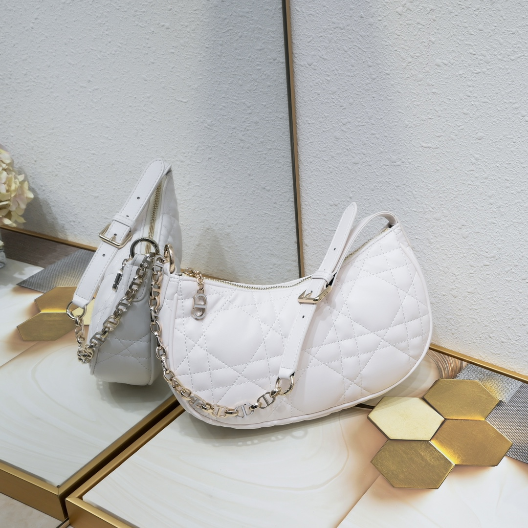 Dior CD Lounge Half Moon Shoulder Bag - Image 6