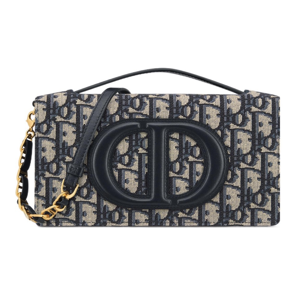DIOR CD Signature Printed Shoulder Bag - Image 1