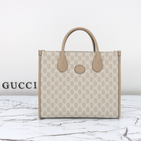Gucci Canvas Tote Handbag - Image 3