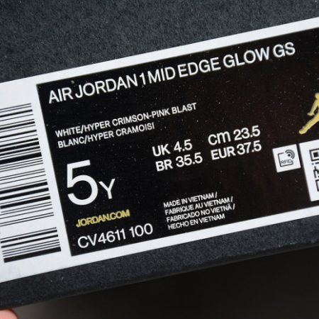 Air Jordan 1 Mid SE GS Edge Glow CV4611-100 - Image 13
