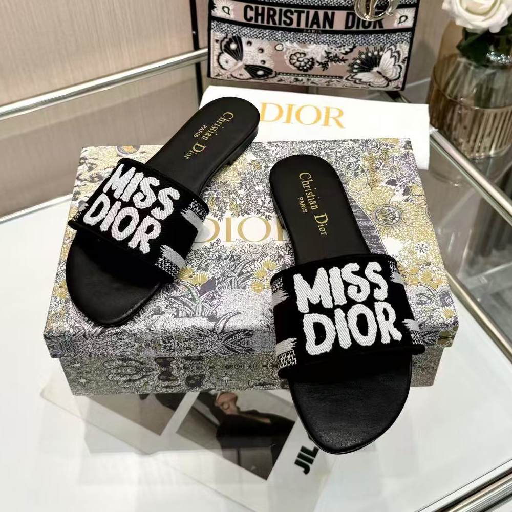Dior Dway Miss Dior Allover Motif Sandals - Image 13