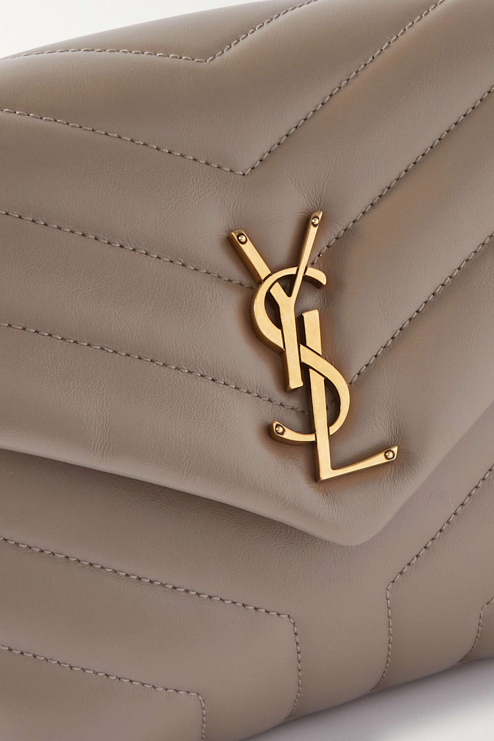 SAINT LAURENT Loulou small quilted leather shoulder bag black - Image 2