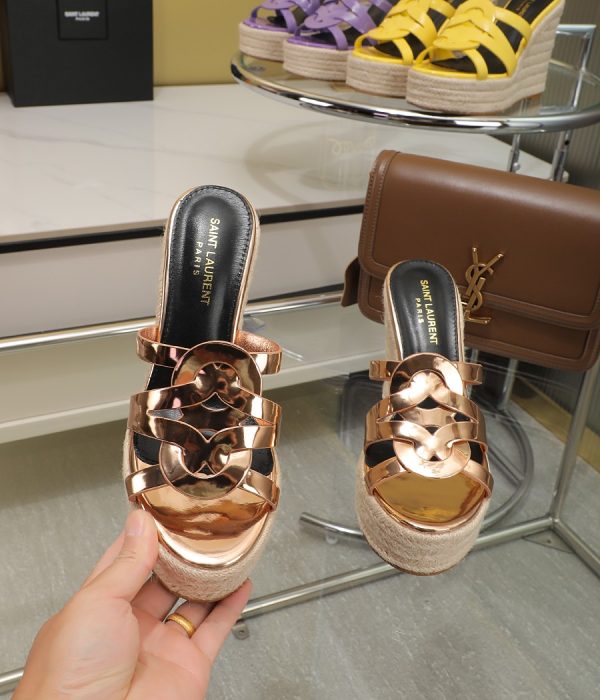 YSL Espadrille Wedge Sandals
