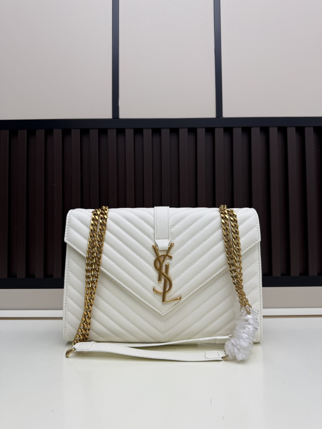 YSL Caviar Black Quilted Handbag - Image 2
