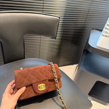 Chanel CF Suede Bag - Image 3