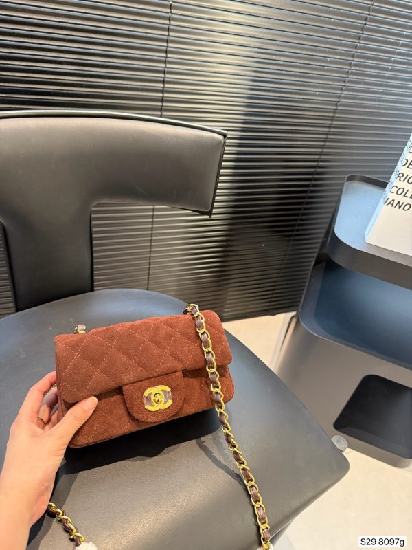 Chanel CF Suede Bag