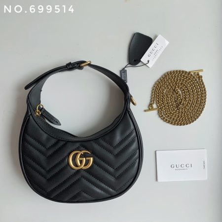 Gucci Marmont Half Moon Shoulder Bag - Image 3