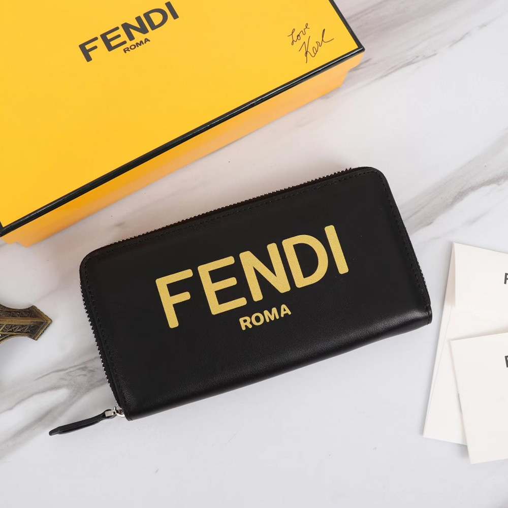 FENDI FF Printing Leather Wallte - Image 9