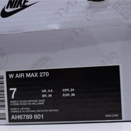 Nike Air Max 270 Barely Rose Pink White AH6789-601 - Image 9