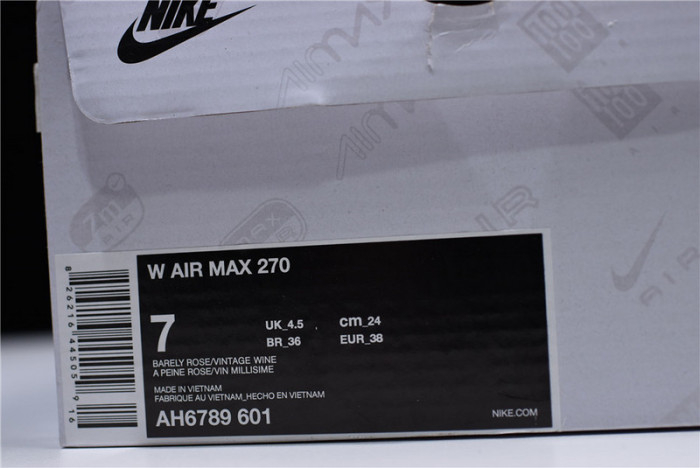 Nike Air Max 270 Barely Rose Pink White AH6789-601 - Image 9