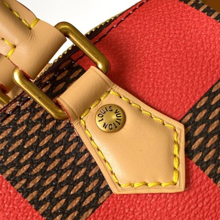 LV Damier Pop Speedy Bandoulière 18 Bag Jaune Mat - Image 9