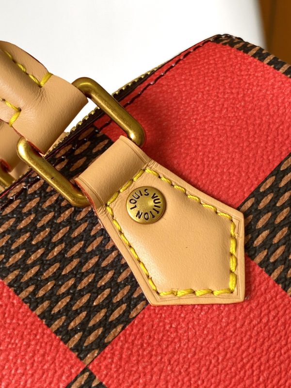 LV Damier Pop Speedy Bandoulière 18 Bag Jaune Mat