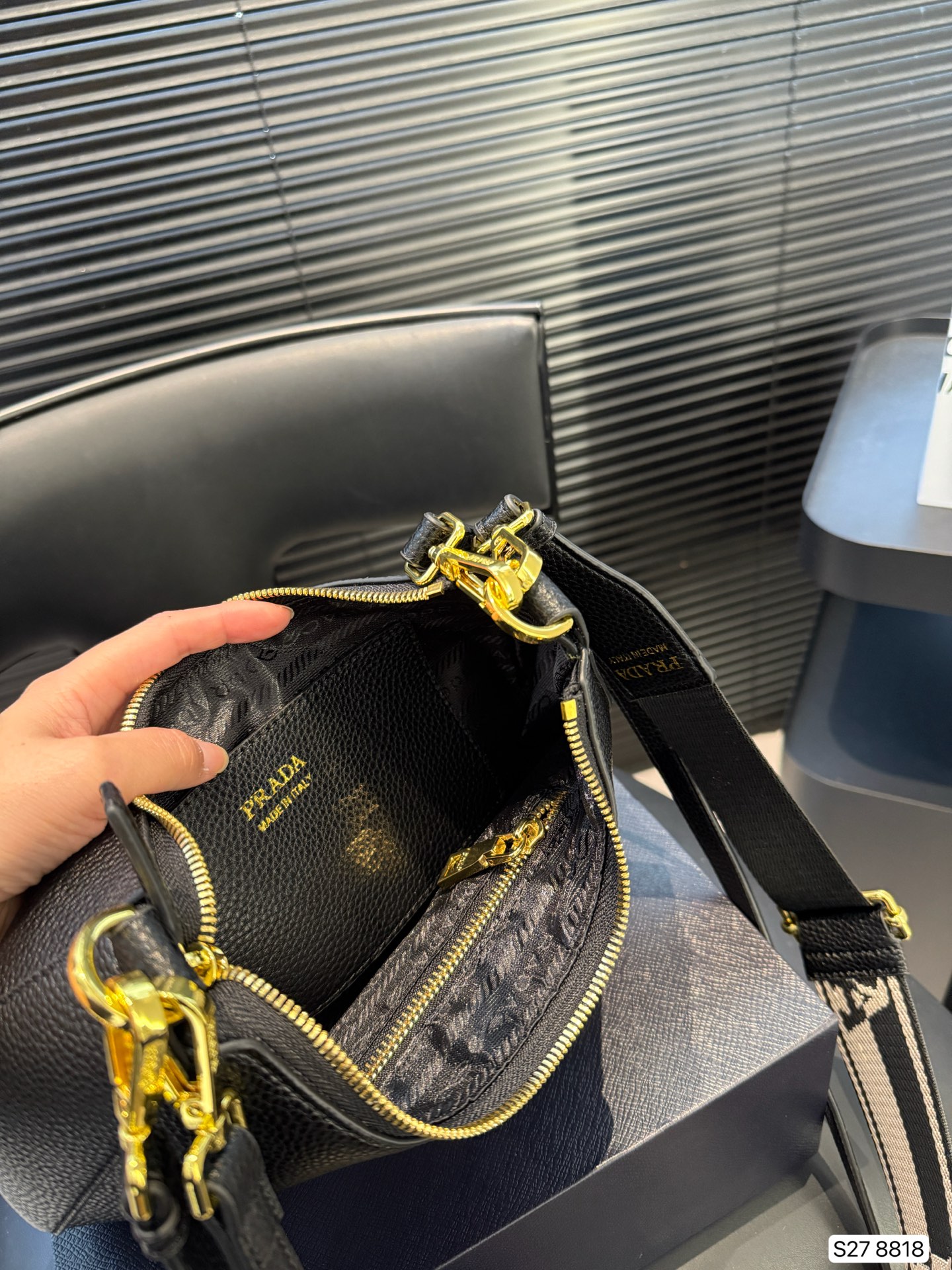 Prada Triangle Logo Shoulder Bag - Image 6