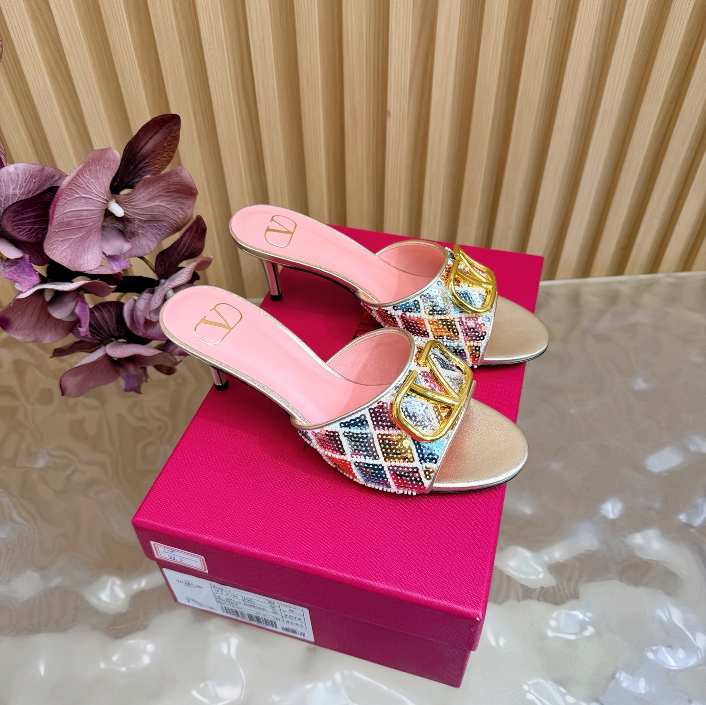 Valentino Women VLogo Slide Pumps - Image 4