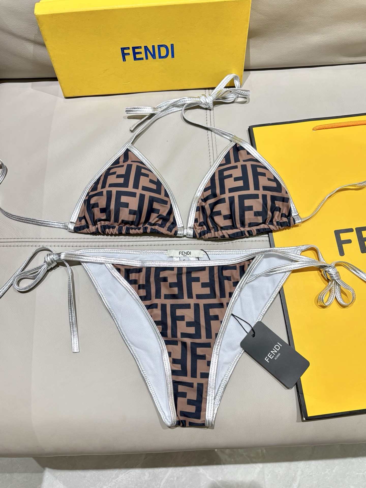 Fendi Two-Piece Swimsuit Swimwear - Image 6