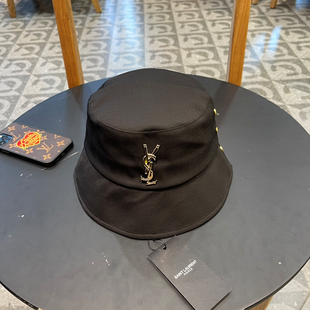Saint Laurent YSL Collapsible Stylish Breathable Bucket Hat Sunhat - Image 1