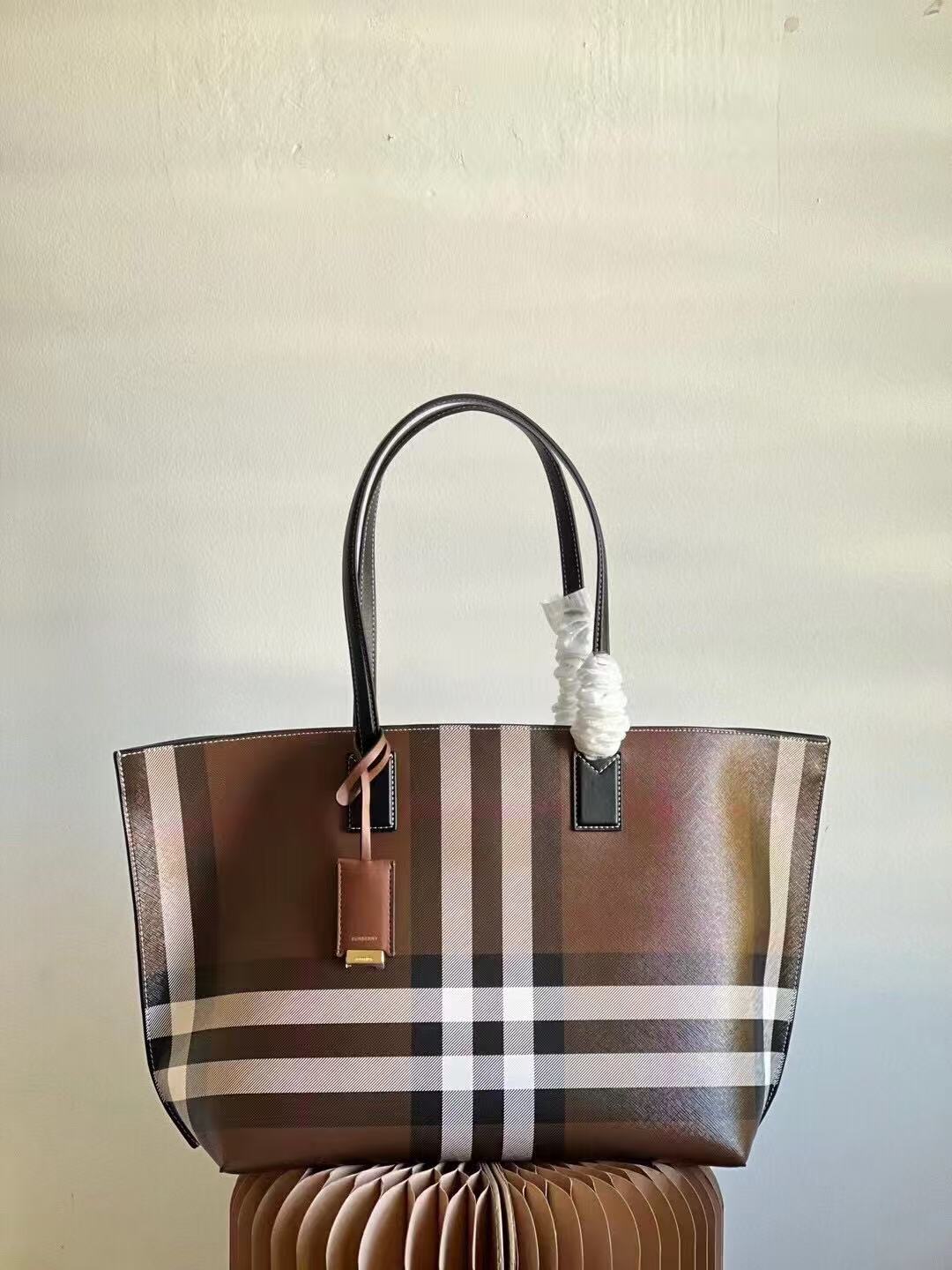 Burberry Medium Check Tote - Image 1