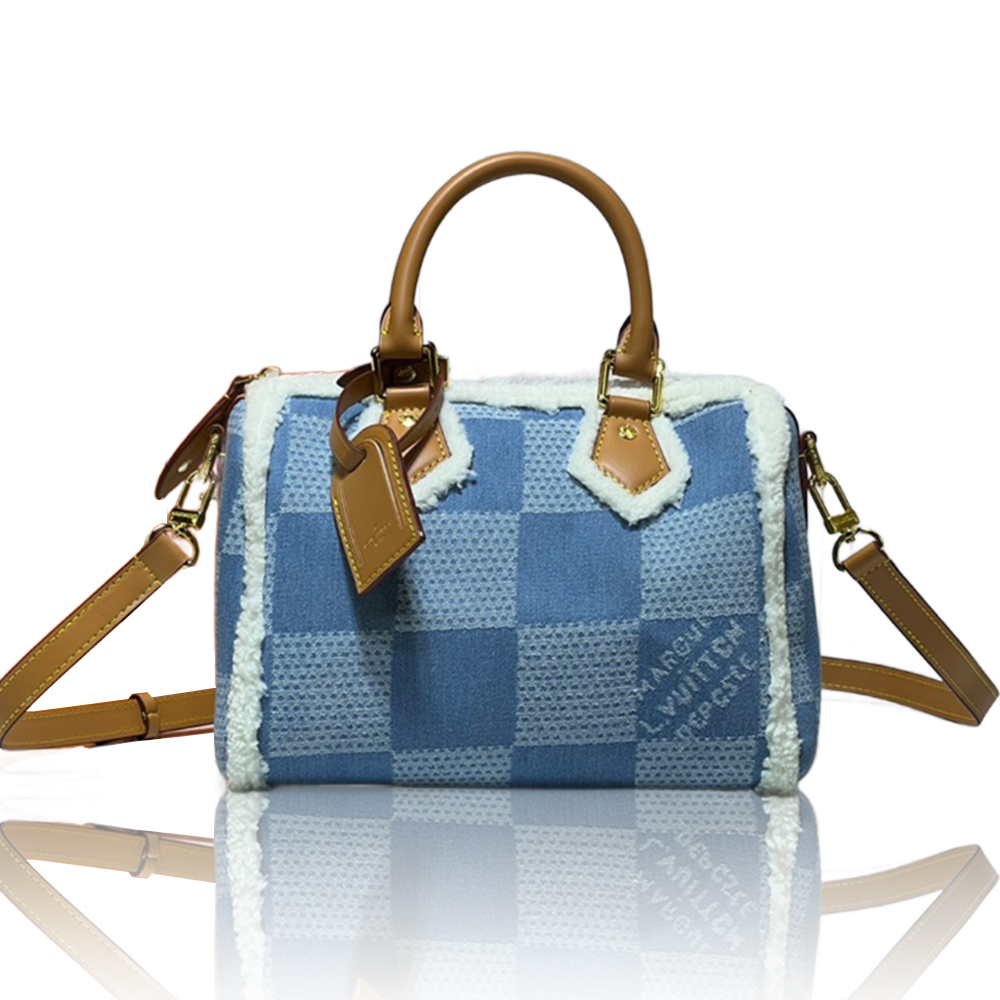 LV Speedy25 Denim Canvas Bag - Image 1