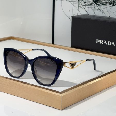 Prada Mirror leg Hollowed Out Stereoscopic Logo  sunglasses Top quality - Image 3