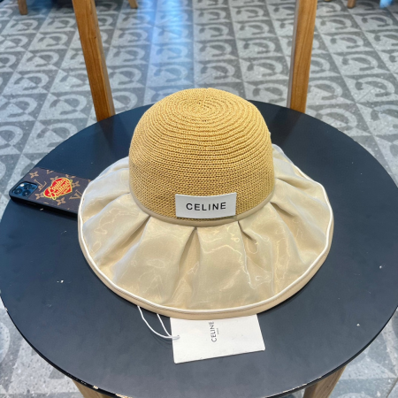 Ceiline Straw Sun Hat With Bow Split Back Sunhat - Image 4