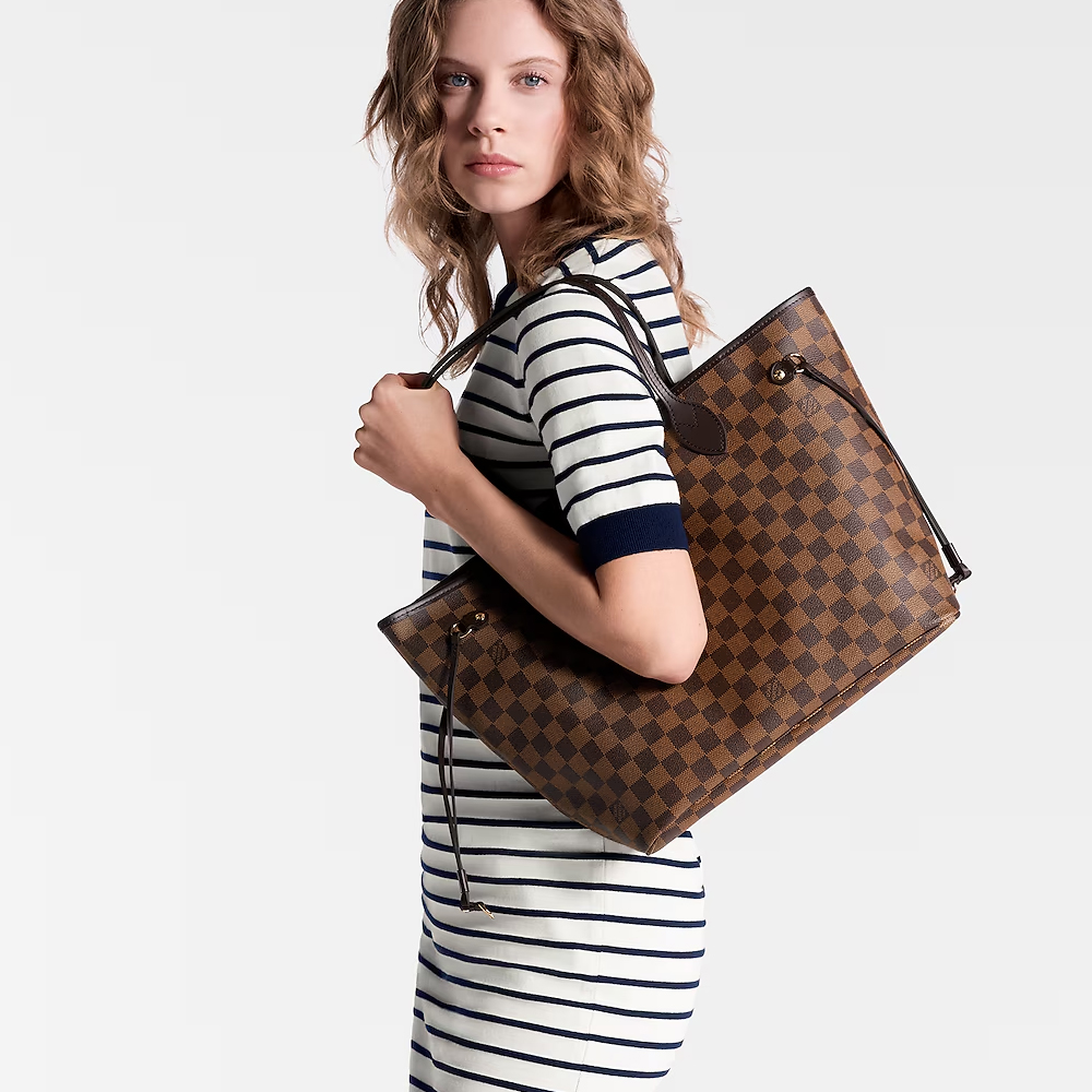 LV Neverfull Monogram Damier Totebag - Image 2