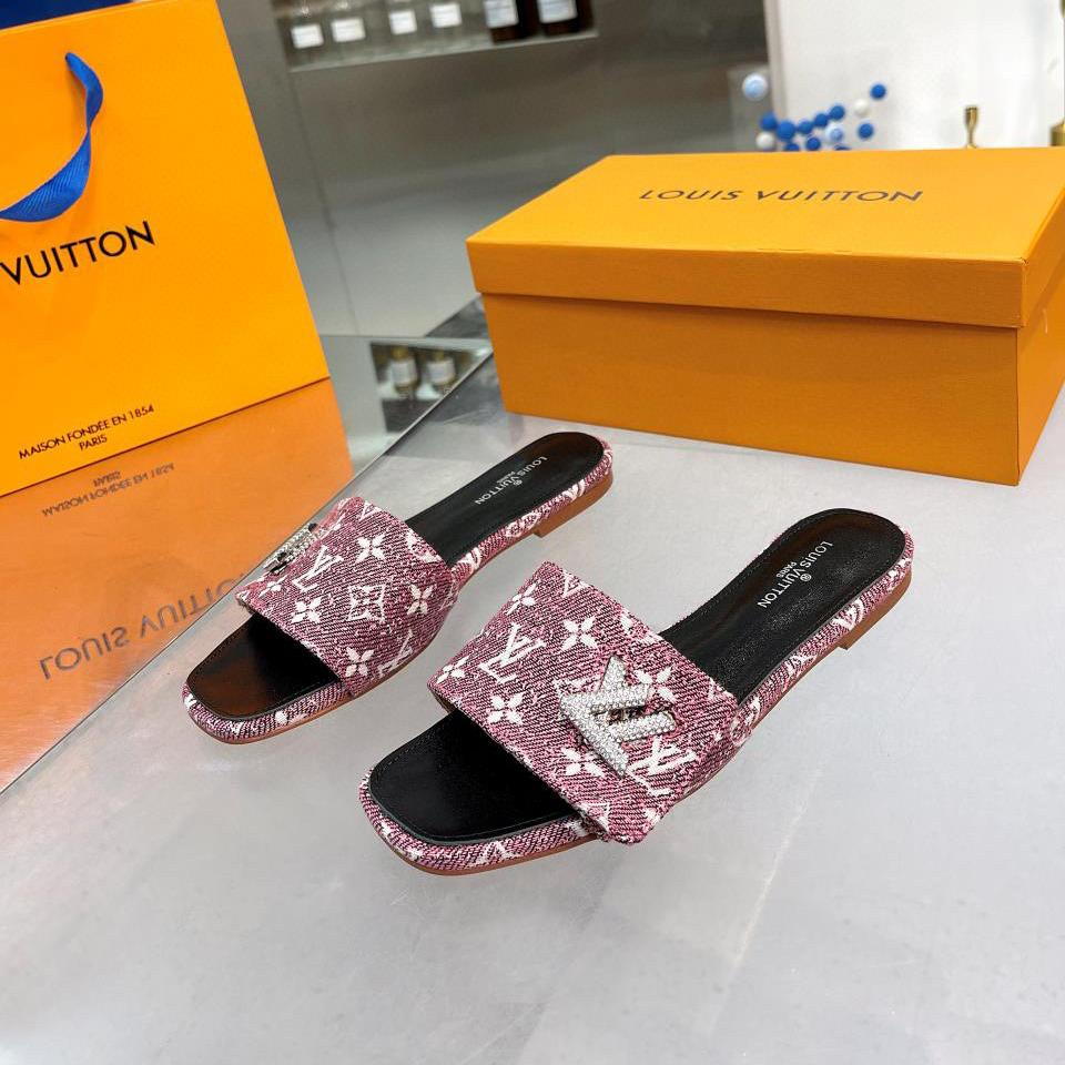 LV Flat Flat Flip-flops  Slide Sandal - Image 5