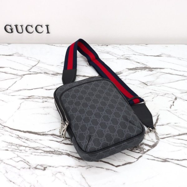 Gucci GG Black Small Slingbag in black GG Supreme