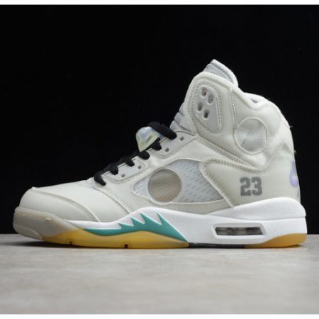 Off-White Air Jordan 5 white green purple CT8480-105 - Image 1