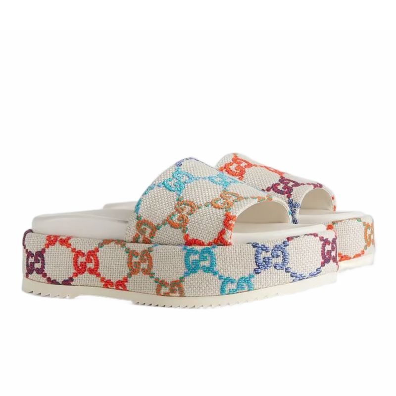 Gucci Platform Slide Sandals 623212 - Image 7