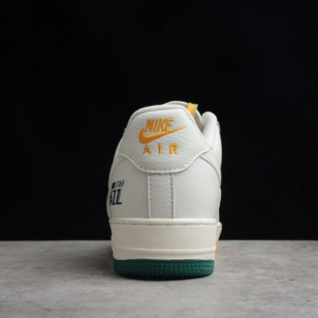 Nike Air Force 1 07 Low White Green Noise Yellow Shoes ZJ6695-303 - Image 4