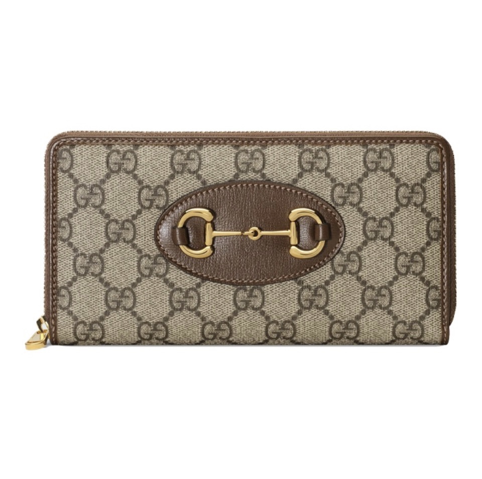 Gucci Unisex Gucci 1955 Horsebit Zip Around Wallet - Image 1