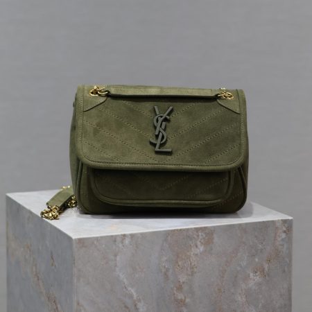 Saint Laurent ySl Tan Suede Medium Niki Shoulder Bag - Image 3