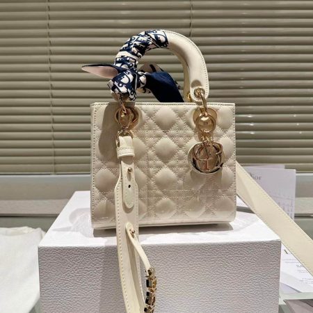 Dior Small Lady Bag - Lacquered Calfskin - Image 5