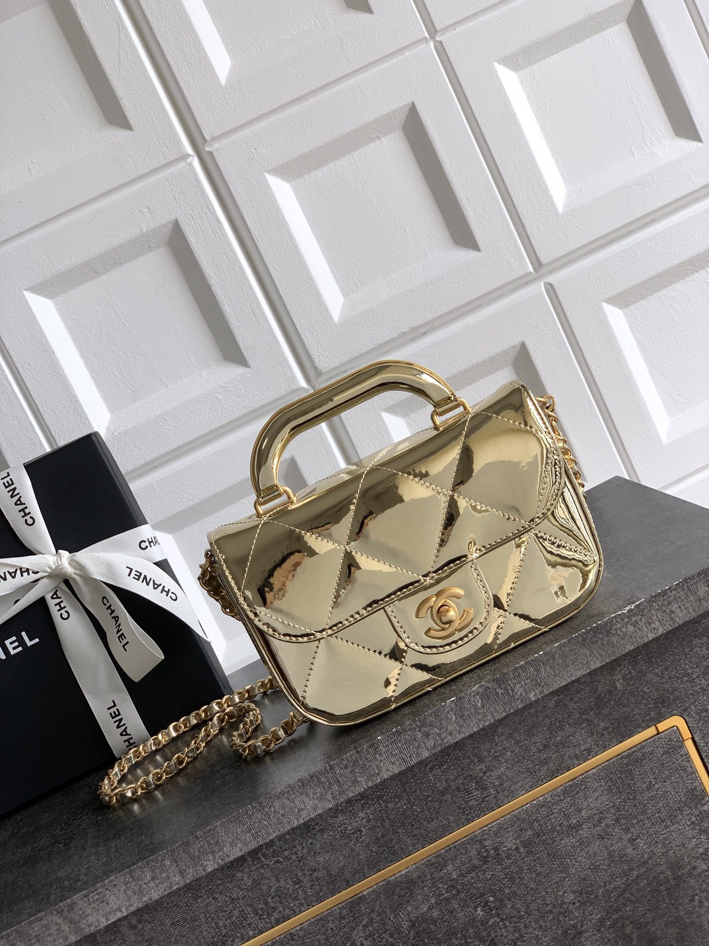 Chanel Small Clutch with Chain Bag - 10A Mirror Version - Image 2