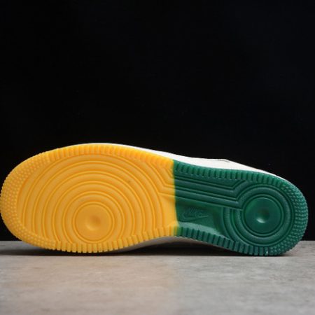 Nike Air Force 1 07 Low White Green Noise Yellow Shoes ZJ6695-303 - Image 12