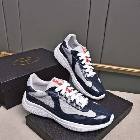 Prada Men Shoes Dark Blue - Image 3
