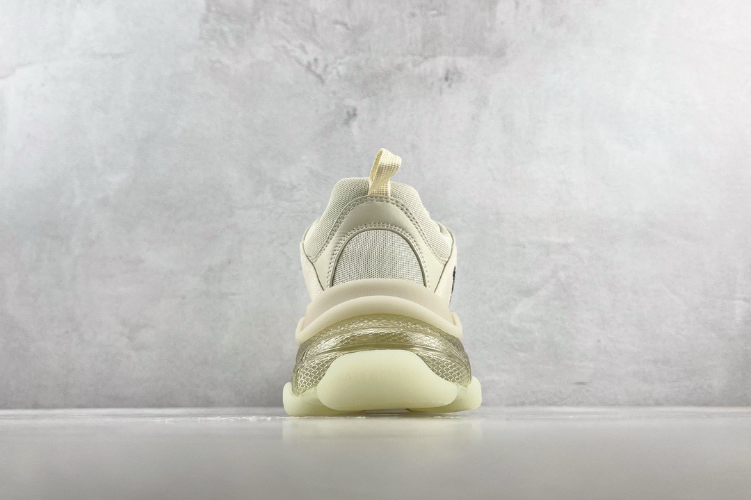 Balenciaga Triple S Clear Sole Sneakers Beige Mirror Version 10A - Image 8