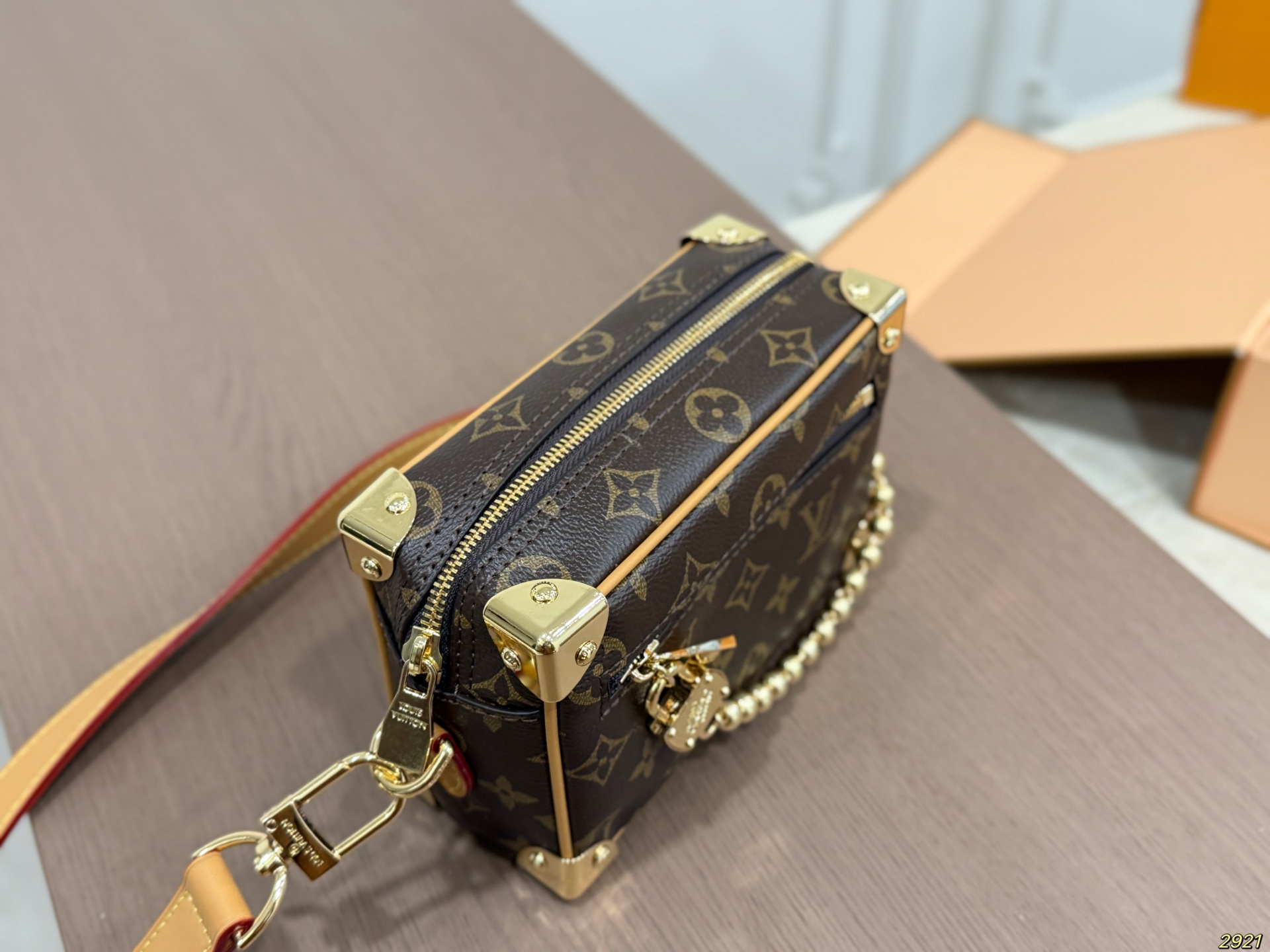 LV Mini Soft Trunk Monogram Bag - Image 6