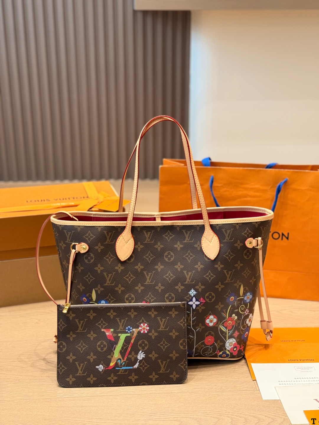 LV x TM Neverfull MM Monogram Bag - Image 1