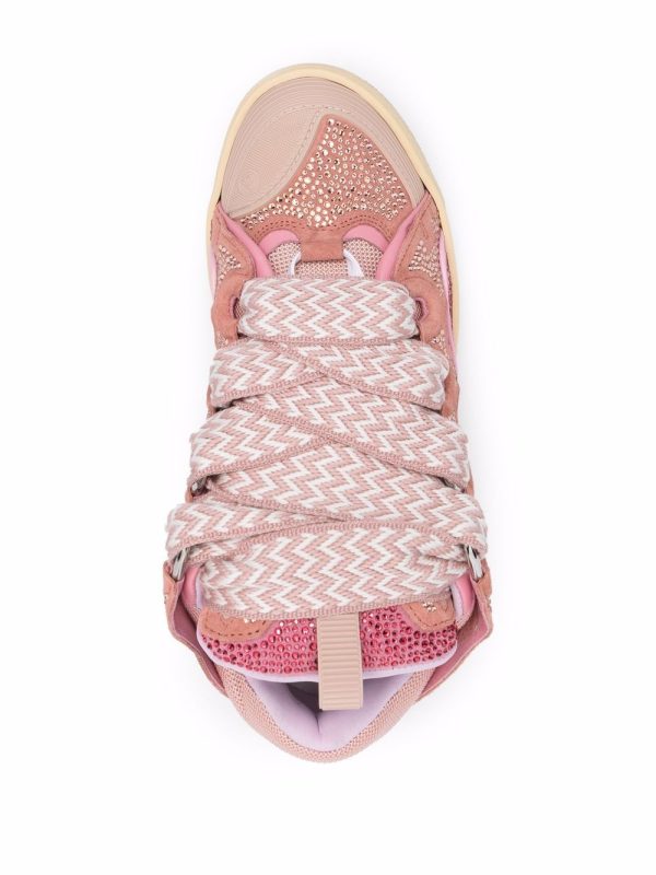 Lanvin LEATHER CURB SNEAKERS
