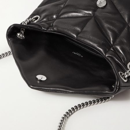 SAINT LAURENT Loulou Puffer small quilted leather shoulder bag black - Image 6