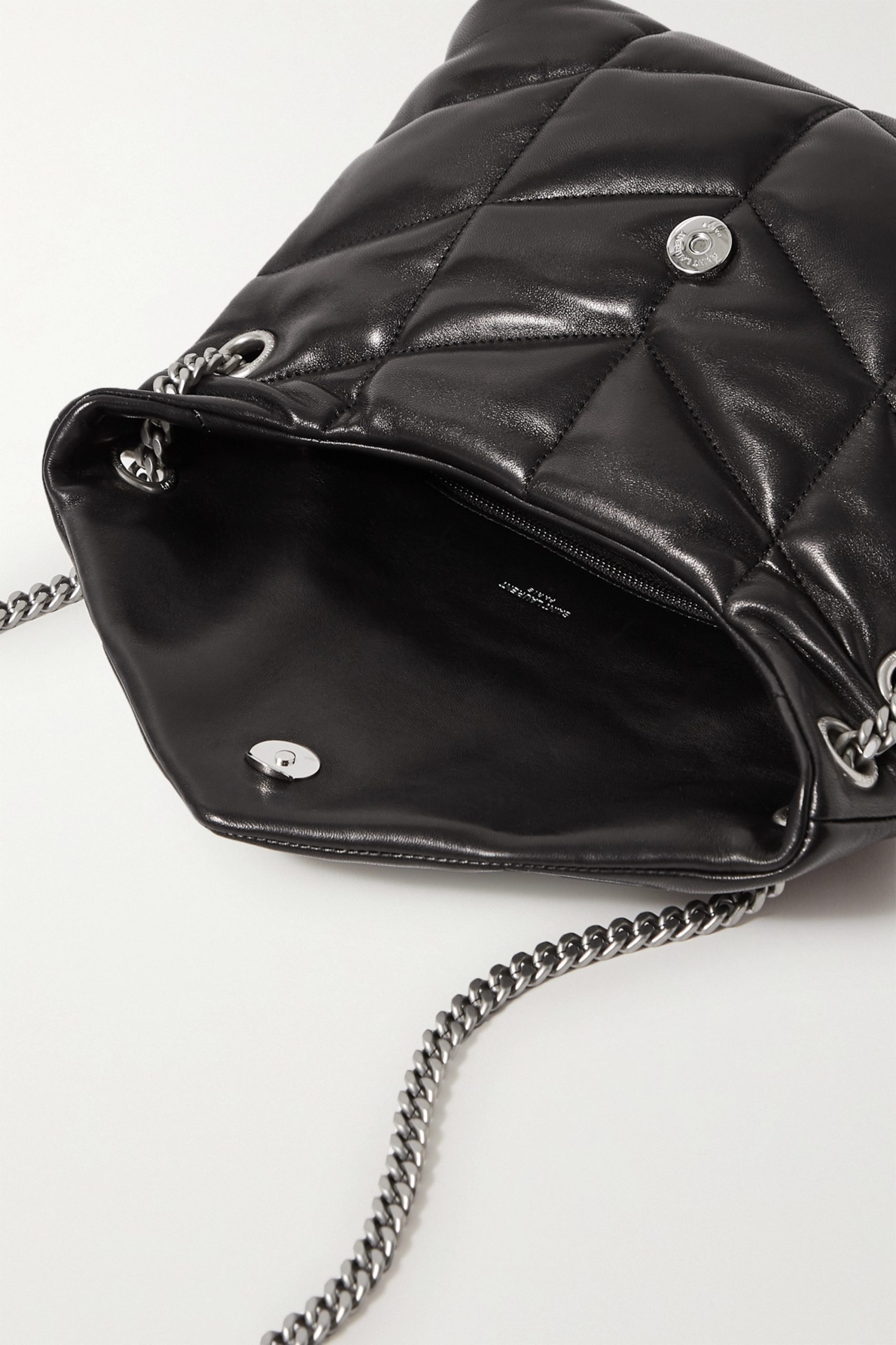 SAINT LAURENT Loulou Puffer small quilted leather shoulder bag black - Image 6