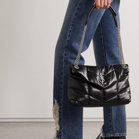 SAINT LAURENT Loulou Puffer small quilted leather shoulder bag black - Image 5