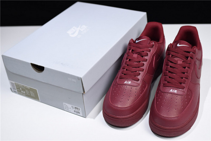 Nike Air Force 1 Low 07 LTHR Sail Team Red AJ7280-600 - Image 17
