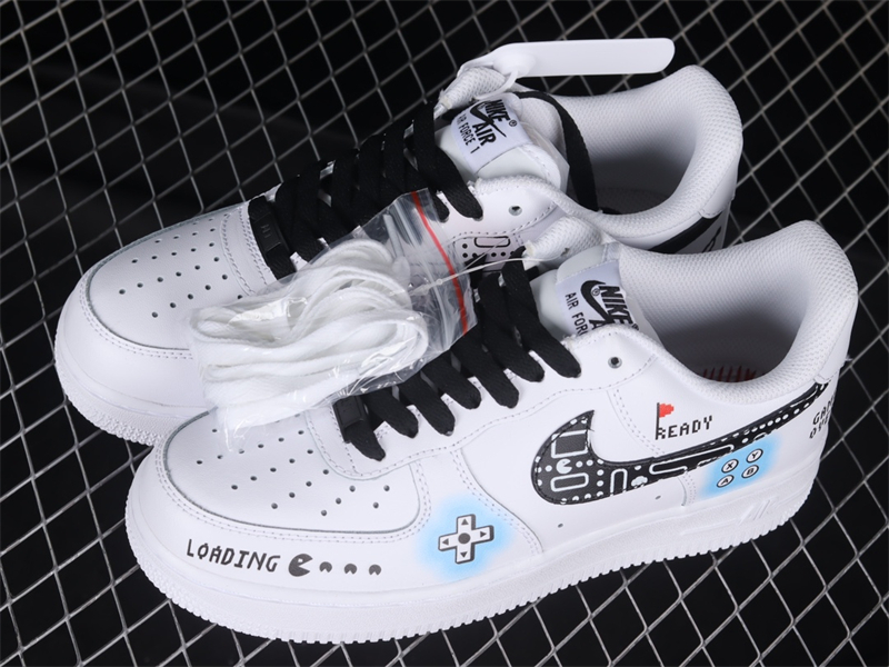 Air Force1 07 Low (GS) video game graffiti low-top casual sneakers CW2288-228 - Image 5