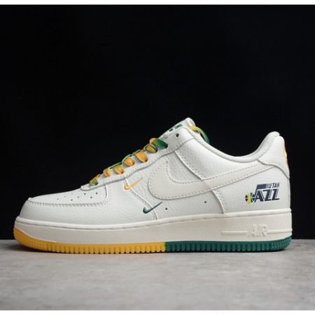 Nike Air Force 1 07 Low White Green Noise Yellow Shoes ZJ6695-303 - Image 1