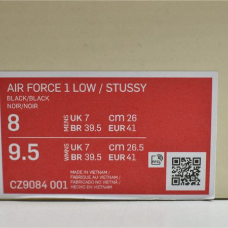 Nike Air Force 1 Low Stussy Black CZ9084-001 - Image 17