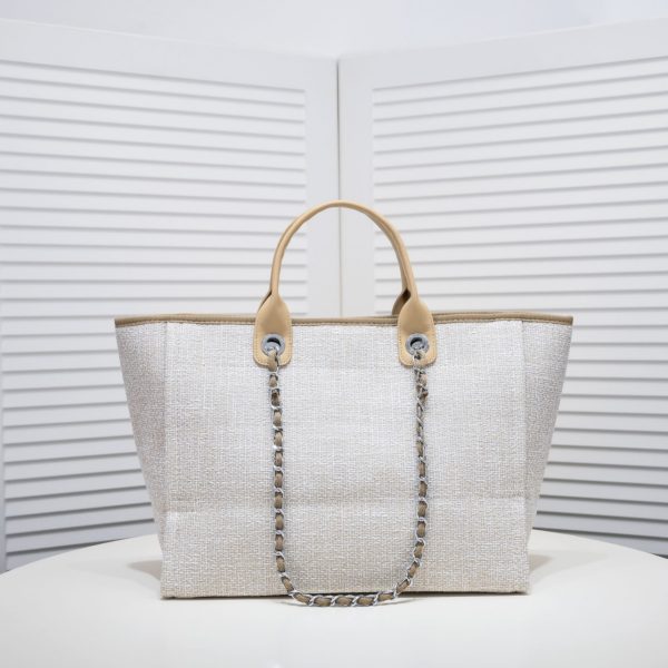 Chanel Canvas Beach Handbag Crossbody Bag